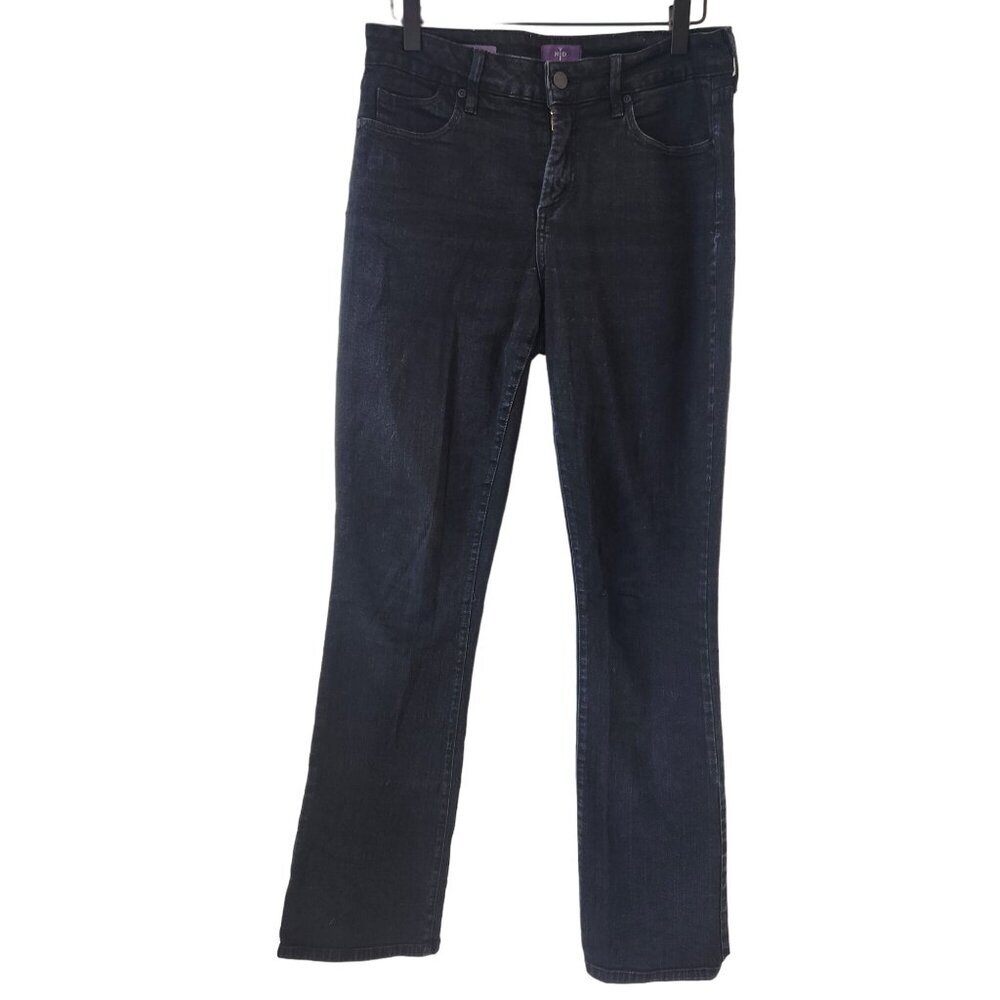 NYDJ Not Your Daughter's Jeans Billie Mini Bootcut Black Stretch Jeans Women's 4